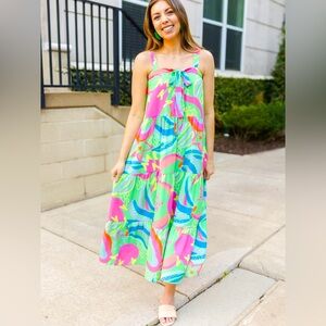 Michelle McDowell Multicolor “Copacabana Pine Callie” Dress Size M New with Tags